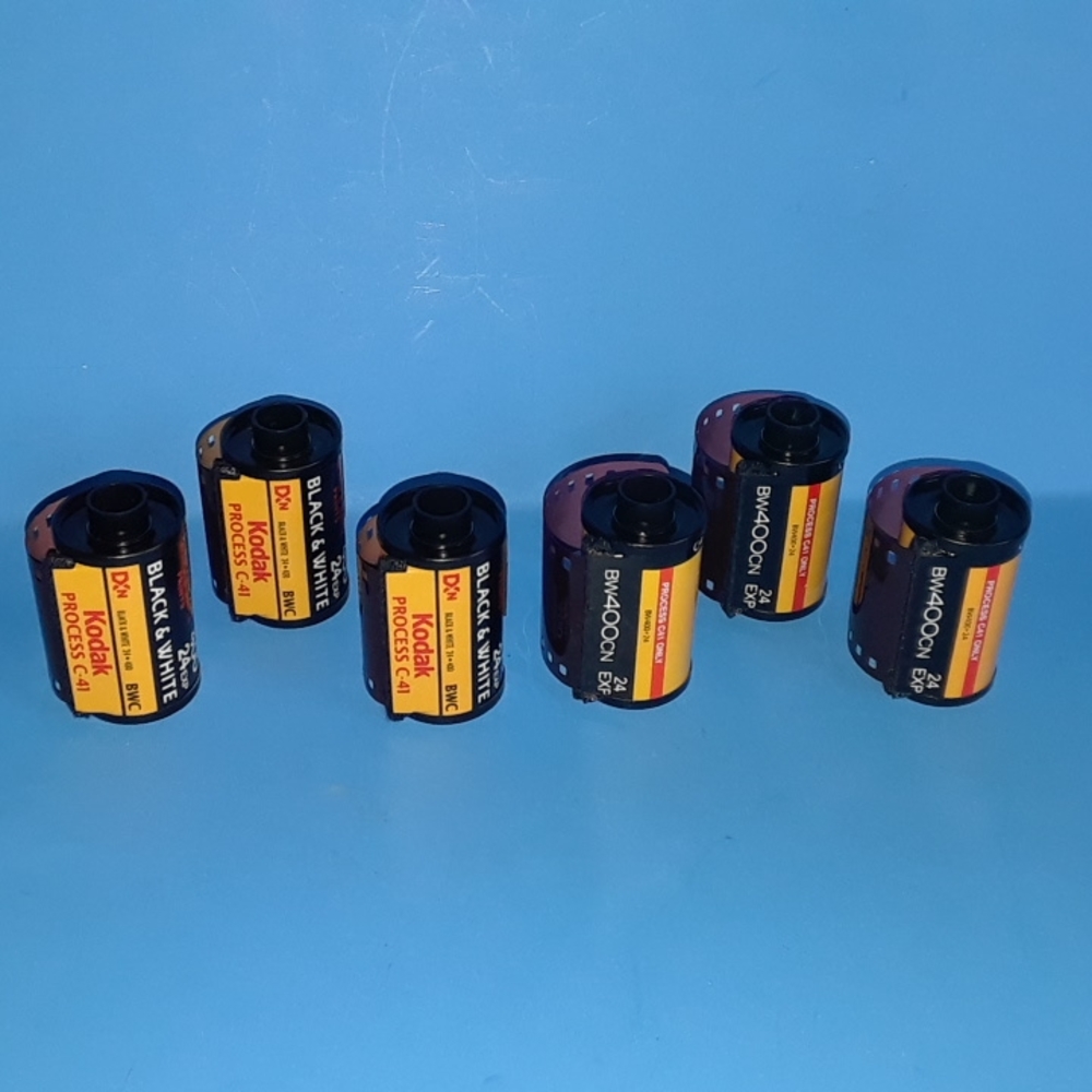 6 Rolls 35mm Black & White Kodak Film(24 Exposures Each Roll)